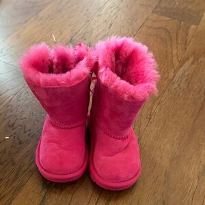 Pink Furry Boots for Kids